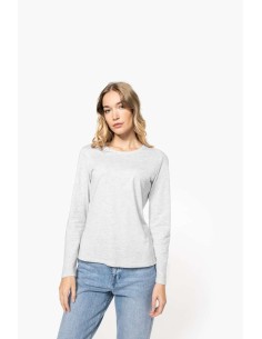 K-KA383-LADIES' LONG-SLEEVED CREW NECK T-SHIRT 2
